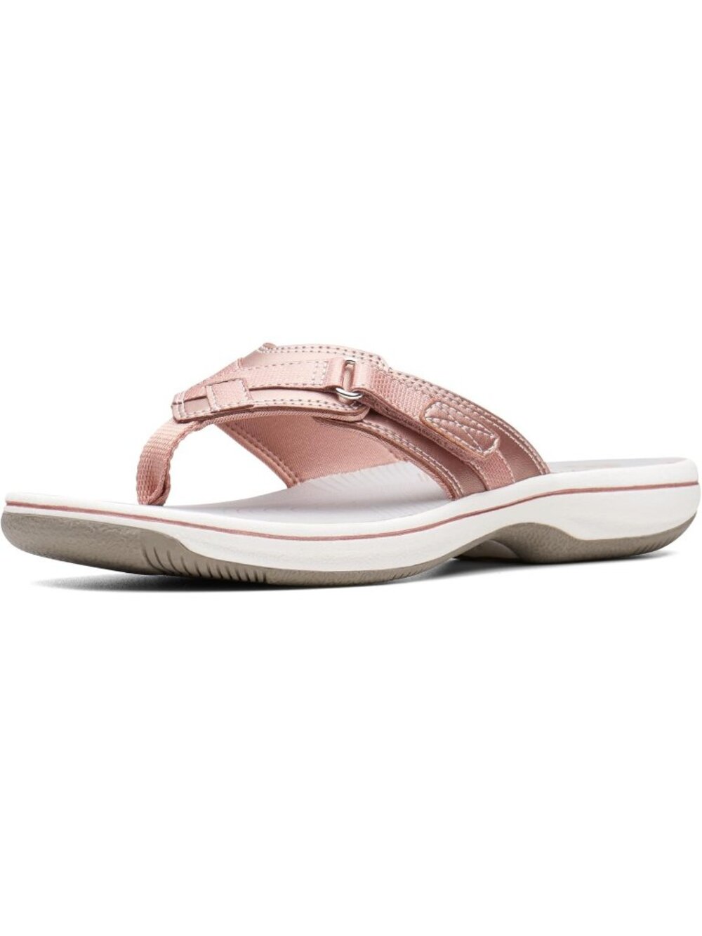 Women's Rose Gold Synthetic Thong Open Toe Breeze Sea Flip-Flop Casual Shoes